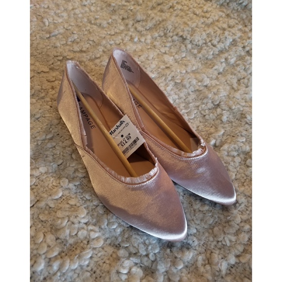 Rampage Shoes - Rampage Blush Satin Flats